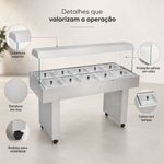 CARRO-BUFFET-TERMICO-BBMM-10-10-CUBAS-127V---EDANCA