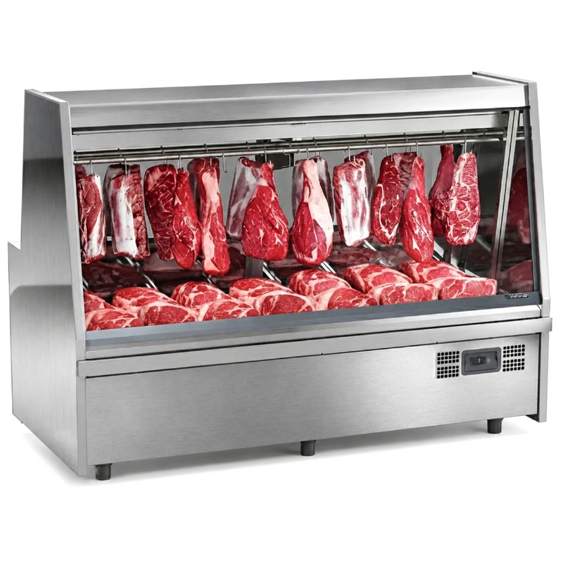 BALCAO-ACOUGUE-TURINO-STANDARD-GATS-200-AI-TENDAL-DUPLO-SEM-DEPOSITO-220V---GELOPAR