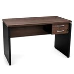 MESA-SECRETARIA-PE40-135X60-WALNUT-E-PRETO-2-GAVETAS---PANDIN
