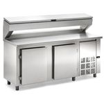 BALCAO-REFRIGERADO-CONDIMENTADOR-GBPZ-200T-INOX-2M-TAMPA-INJETADA-SEM-CUBAS-220V---GELOPAR