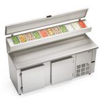 BALCAO-REFRIGERADO-CONDIMENTADOR-GBPZ-200T-INOX-2M-TAMPA-INJETADA-SEM-CUBAS-220V---GELOPAR