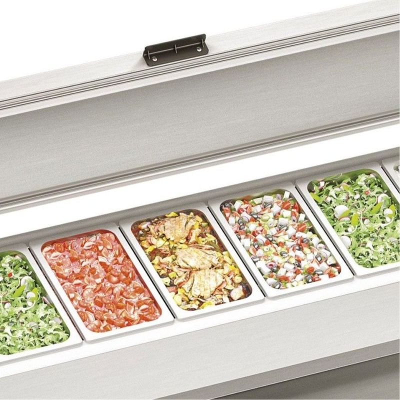 BALCAO-REFRIGERADO-CONDIMENTADOR-GBPZ-200T-INOX-2M-TAMPA-INJETADA-SEM-CUBAS-220V---GELOPAR