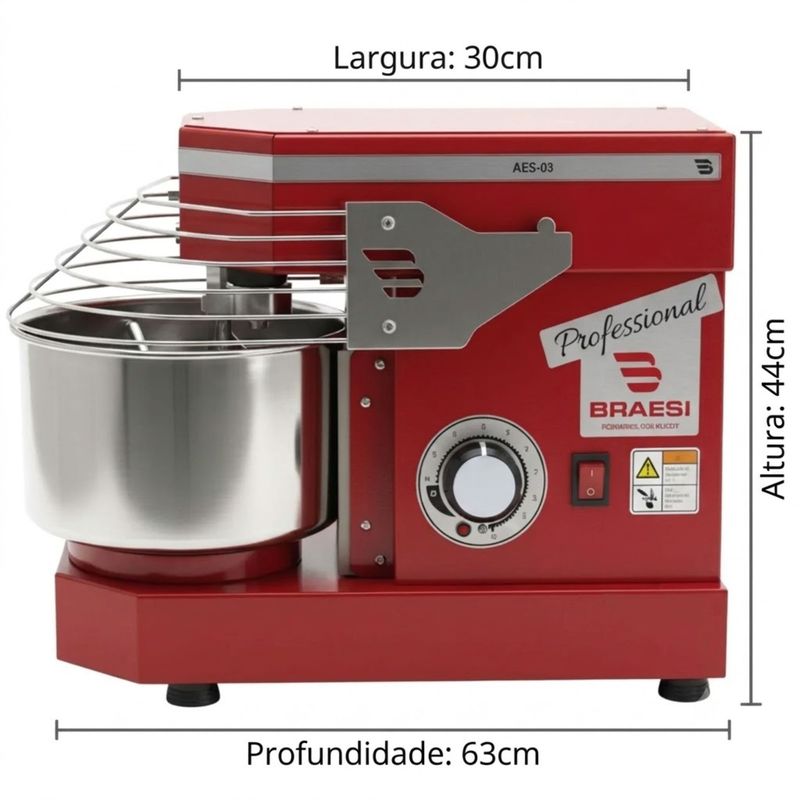 AMASSADEIRA-ESPIRAL-AES-03-1000W-3KG-VERMELHO-BIVOLT---BRAESI