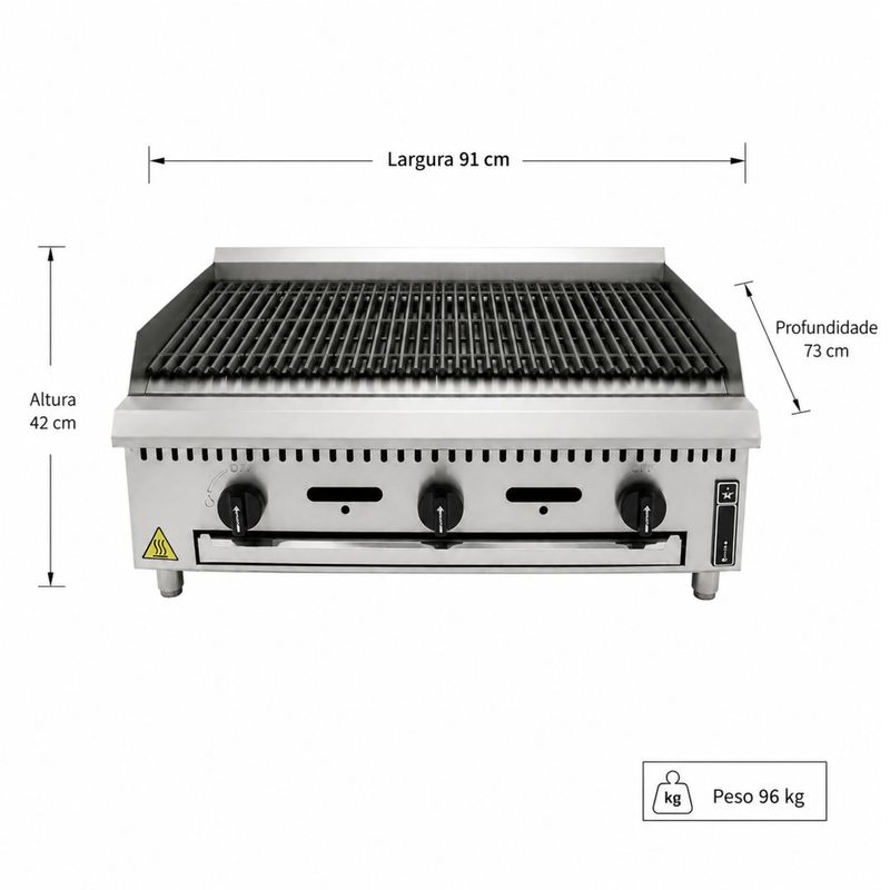 CHARBROILER-GAS-GLP-PCG-90GME-MESA-PRIME---VENANCIO