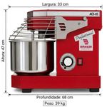 AMASSADEIRA-ESPIRAL-AES-5-1000W-5KG-VERMELHO-BIVOLT---BRAESI