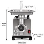 MOEDOR-DE-CARNE-CAF-22-DSM-INOX-125CV-BIVOLT---CAF