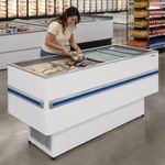 BALCAO-REFRIGERADO-ILHA-STANDARD-GESV-190R-BRANCO-VIDRO-RETO-220V---GELOPAR