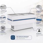 BALCAO-REFRIGERADO-ILHA-STANDARD-GESV-190R-BRANCO-VIDRO-RETO-220V---GELOPAR