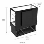 VITRINE-REFRIGER-CONFEITARIA-VANGUARD-PLUS-CVPRAF-1100-PRETO-COM-LED-220V---REFRIMATE