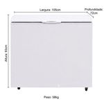 FREEZER-HORIZONTAL-DUPLA-ACAO-GHB-310-BIN-INVERTER-BRANCO-TAMPA-CEGA-306L-BIVOLT---GELOPAR