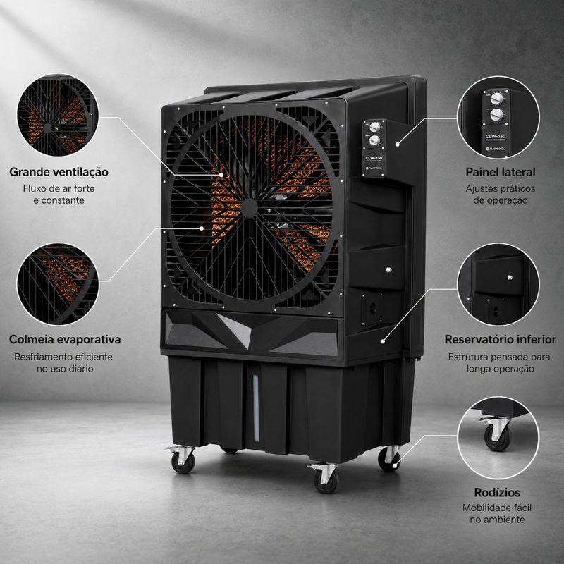 CLIMATIZADOR-EVAPORATIVO-150L-CLIN150-PRETO-220V---VENTISOL