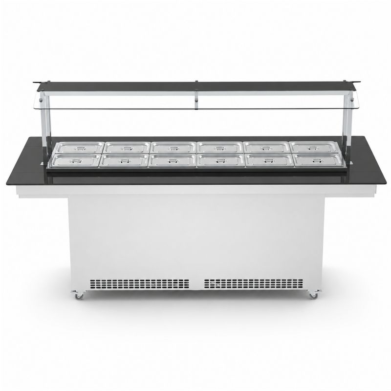 CARRO-BUFFET-TERMICO-NEW-CENTRAL-NBRCQ-12-BRANCO-SEM-CUBAS-220V---REFRIMATE