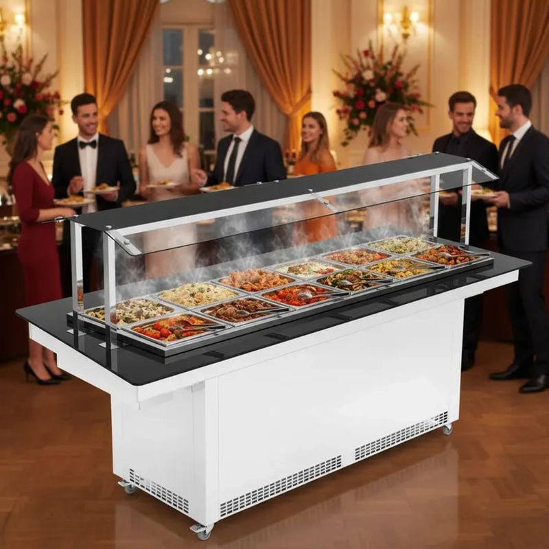 CARRO-BUFFET-TERMICO-NEW-CENTRAL-NBRCQ-12-BRANCO-SEM-CUBAS-220V---REFRIMATE