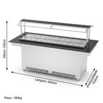 CARRO-BUFFET-TERMICO-NEW-CENTRAL-NBRCQ-12-BRANCO-SEM-CUBAS-220V---REFRIMATE