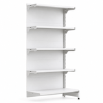 GONDOLA-PAREDE-CONTINUACAO-170X90-4-BANDEJAS-30CM---BASE-40CM-BRANCO---AMAPA