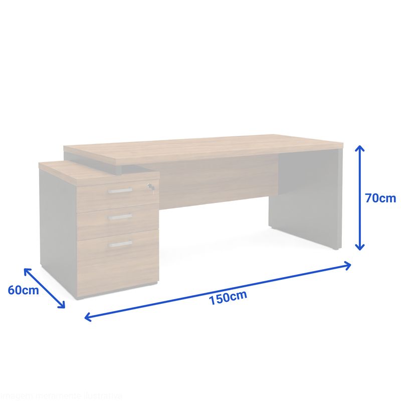 MESA-DIRETOR-PE-PAINEL-150X60-COM-GAVETEIRO-PASTA-NOGAL-E-PRETO---ACIMAQ