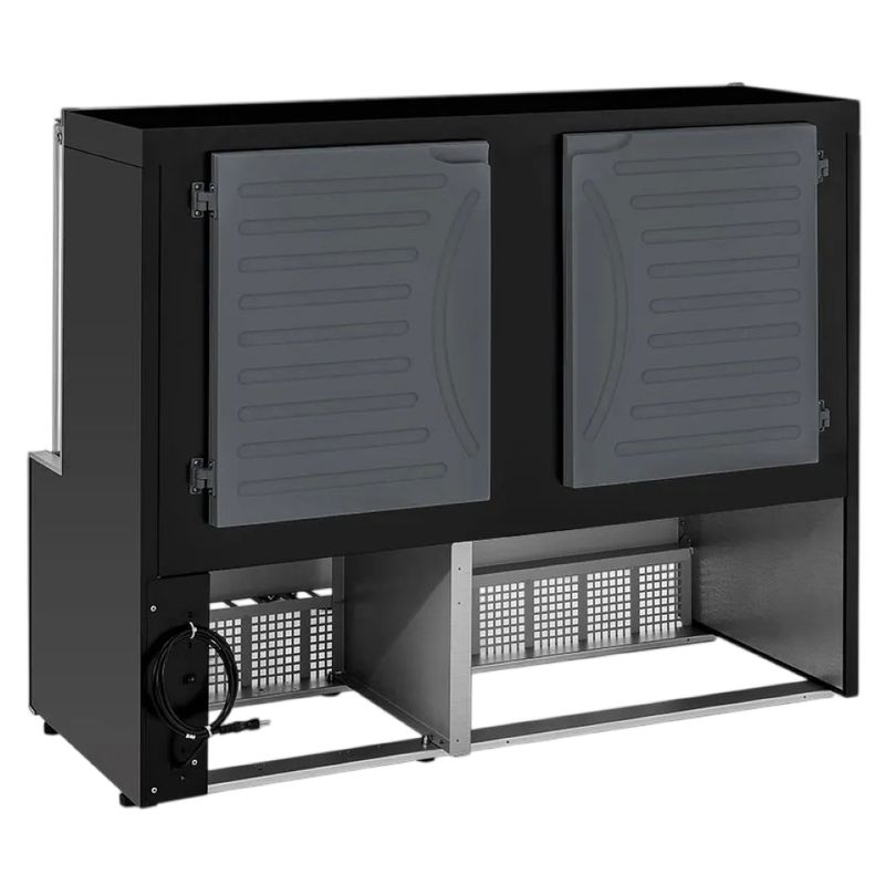 VITRINE-NEUTRA-AURORA-MPNA-140R-PRETO-VIDRO-RETO-BIVOLT---GELOPAR