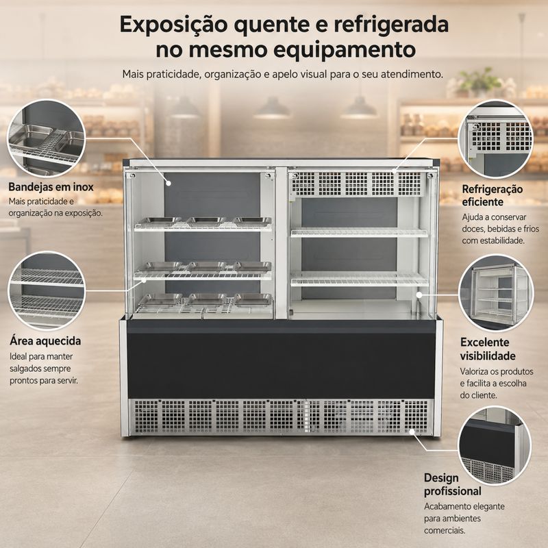 VITRINE-ESTUFA-E-REFRIGERADA-AURORA-GQEA-140R-PRETO-220V---GELOPAR