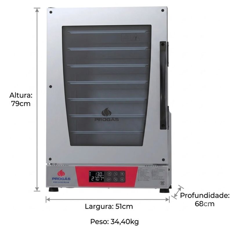FORNO-TURBO-ELETRICO-DIGITAL-FASTOVEN-PRP-008-PLUS-VERMELHO-8-BANDEJAS-220V---PROGAS