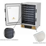 KIT-FORNO-TURBO-ELETRICO-FAST-OVEN-PRP-008-PLUS-DIGITAL-DOURADO-220V---BANCADA-MES-008---PROGAS
