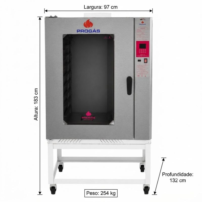 FORNO-TURBO-10-ESTEIRAS-58X70-GAS-GLP-PRP-10000-STYLE-PINTADO-BIVOLT---PROGAS