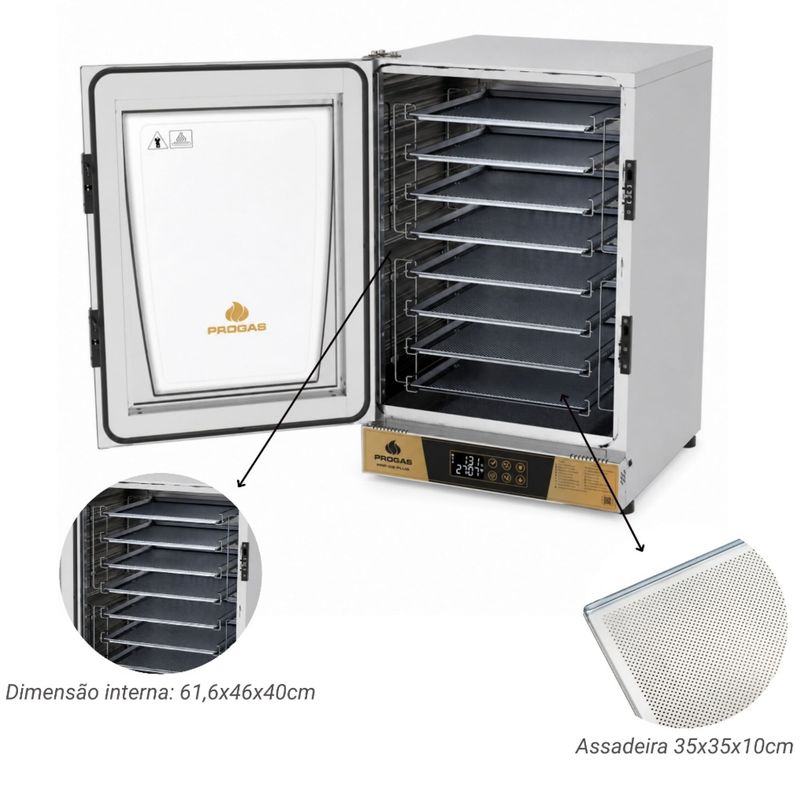 FORNO-TURBO-ELETRICO-DIGITAL-FAST-OVEN-PRP-008-PLUS-DOURADO-8-BANDEJAS-220V---PROGAS