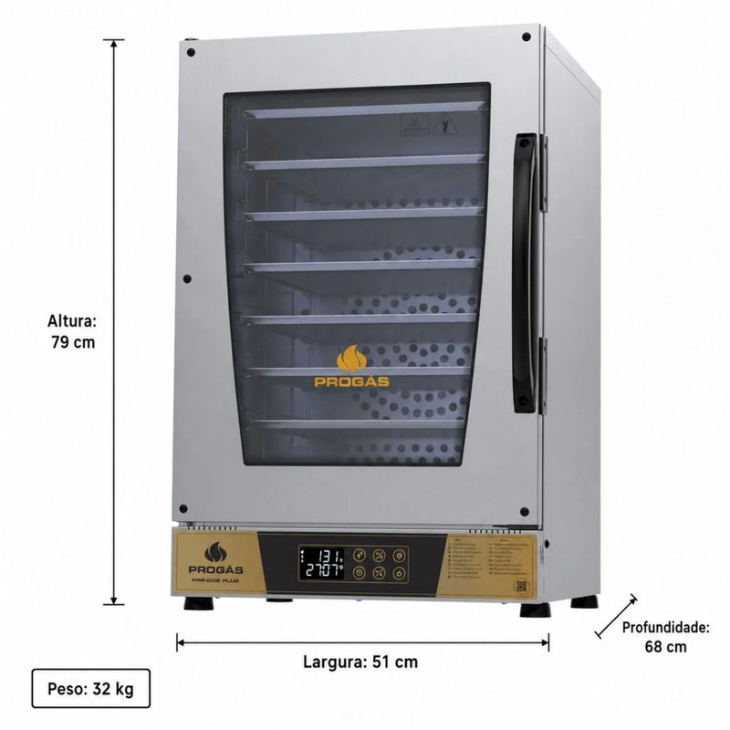 FORNO-TURBO-ELETRICO-DIGITAL-FAST-OVEN-PRP-008-PLUS-DOURADO-8-BANDEJAS-220V---PROGAS