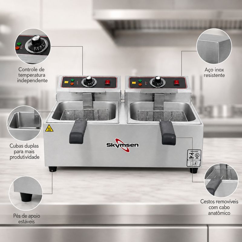 FRITADEIRA-ELETRICA-INOX-FED-20-10L-2-CUBAS-2X3300W-220V---SKYMSEN