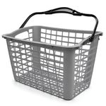 CESTA-DE-SUPERMERCADO-12L-MULTIUSO-REFORCADA-CINZA-ALCA-PRETA---SIRIS