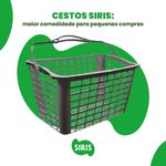 CESTA-DE-SUPERMERCADO-12L-MULTIUSO-REFORCADA-CINZA-ALCA-PRETA---SIRIS