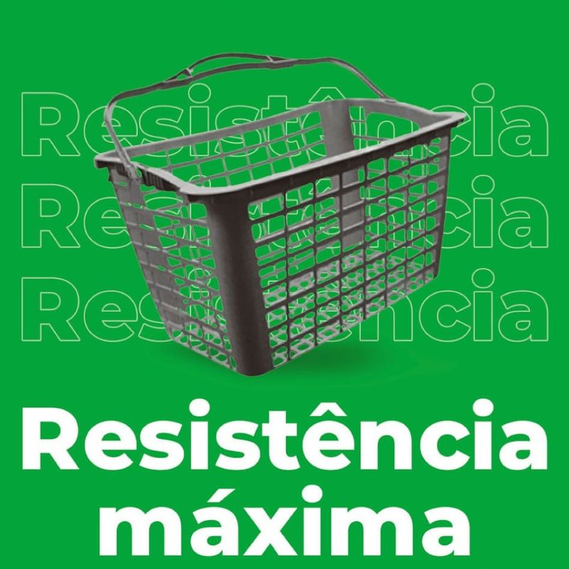 CESTA-DE-SUPERMERCADO-12L-MULTIUSO-REFORCADA-CINZA-ALCA-PRETA---SIRIS