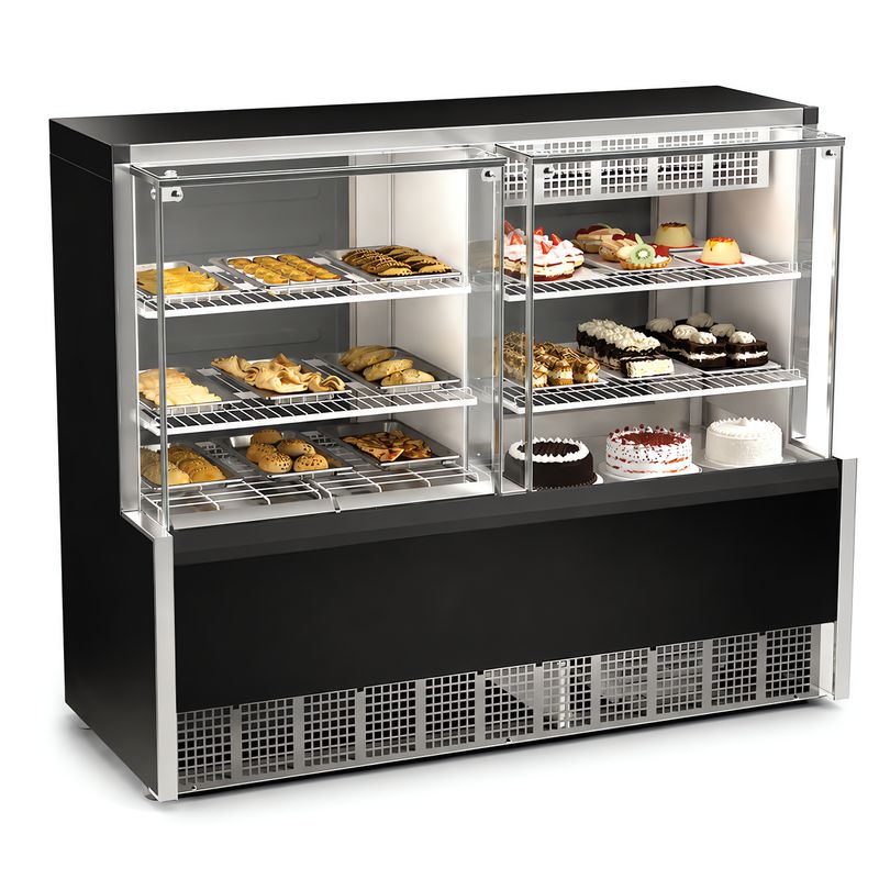 VITRINE-ESTUFA-E-REFRIGERADA-AURORA-GQEA-140R-PRETO-127V---GELOPAR