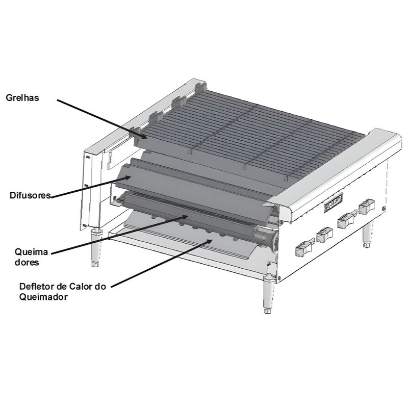 CHARBROILER-VCRB-25-4-QUEIMADORES-GAS-GLP---VULCAN