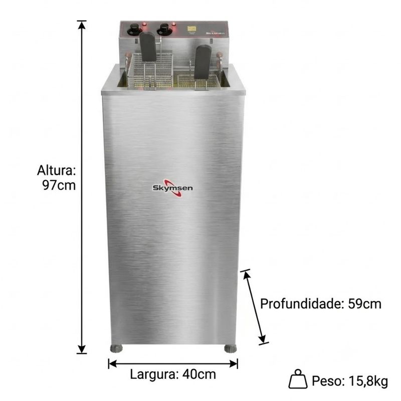 FRITADEIRA-ELETRICA-REATIVADA-INOX-ZONA-FRIA-FZP-8-DE-PISO-15L-8000W-220V---SKYMSEN