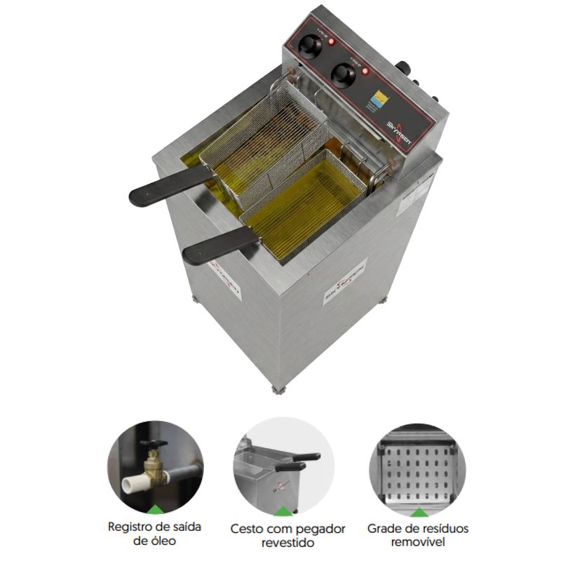FRITADEIRA-ELETRICO-INOX-REATIVADA-FAP-8-AGUA-E-OLEO-8000W-220V---SKYMSEN