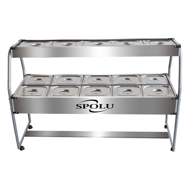 CARRO-BUFFET-CONJUGADO-DUPLO-SPL-513CO-10-CUBAS-QUENTES-E-5-FRIAS-127V---SPOLU