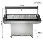 CARRO-BUFFET-QUENTE-NEW-CENTRAL-NBRCQ-10-SEM-CUBAS-220V---REFRIMATE