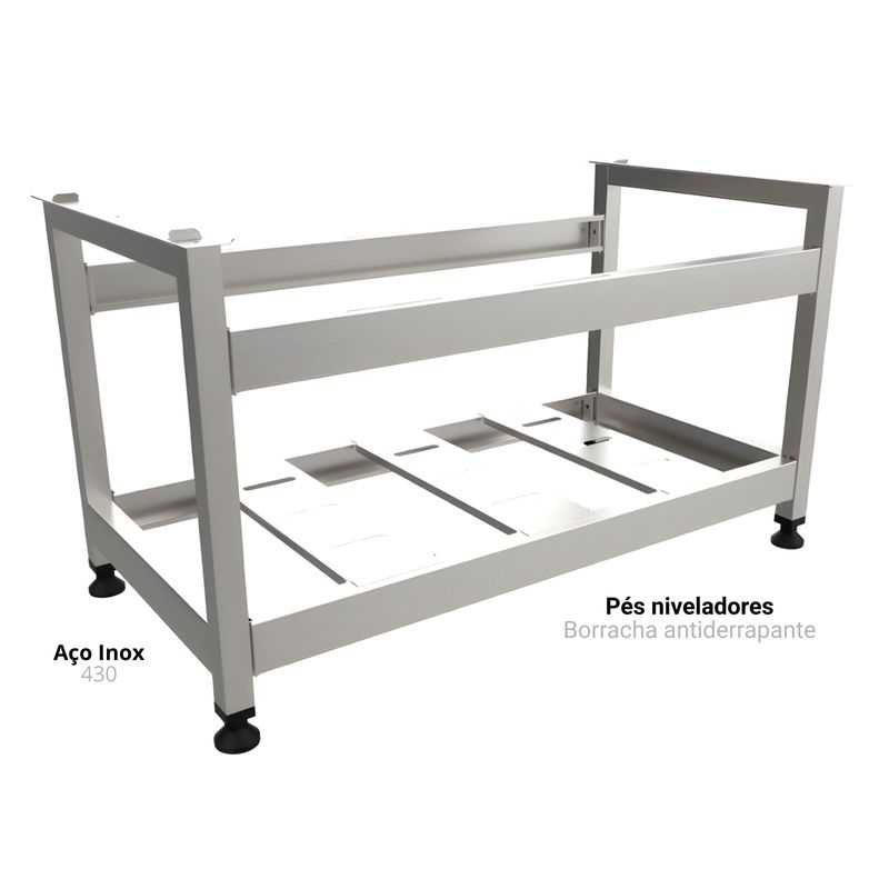 CAVALETE-CHAPA-CHARBROILER-120CM-PRIME-PCE-120A-INOX---VENANCIO