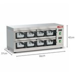 CONSERVADOR-DE-PROTEINA-8-BANDEJAS-FRENTE-E-FUNDO-COPROA-8-220V---RED-CHAMELEON