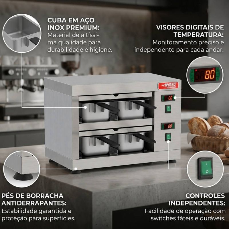 CONSERVADOR-DE-PROTEINA-4-BANDEJAS-FRENTE-E-FUNDO-COPROA-4-220V---RED-CHAMELEON