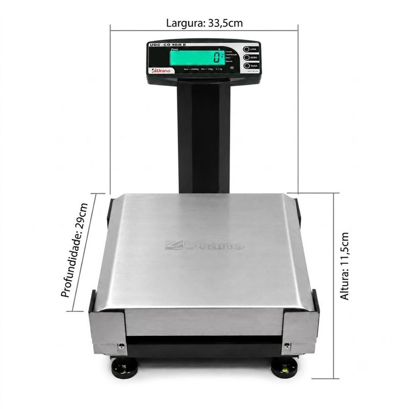 BALANCA-ELETRONICA-CHECK-OUT-UDC-CO-E-30KGX5G-SEM-BATERIA-PRATO-331X280MM---URANO