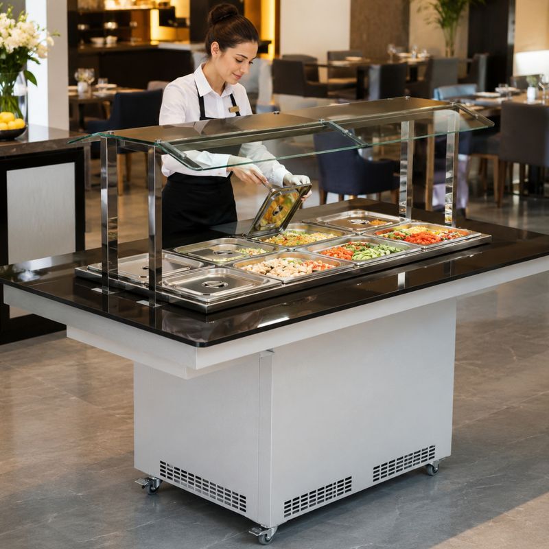 CARRO-BUFFET-CENTRAL-FRIO-NBRCF-8-TAMPO-VIDRO-SEM-CUBAS-220V---REFRIMATE
