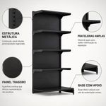 GONDOLA-FIT-40-CONTINUACAO-PAREDE-200X90X30-C5-PRETO---AMAPA