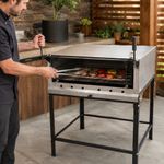 FORNO-LASTRO-GAS-GUILHOTINA-PRP900-G2-90X90CM-INOX---PROGAS