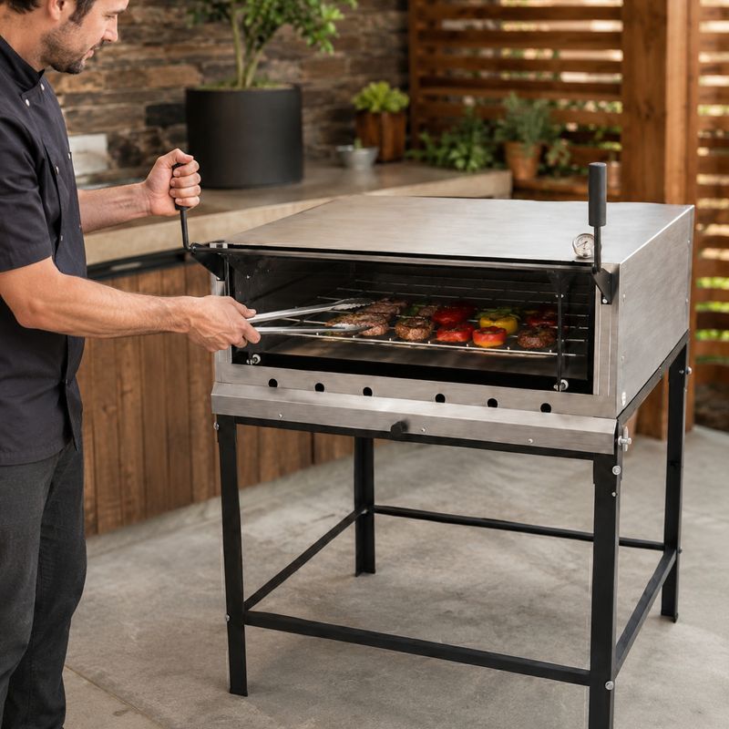 FORNO-LASTRO-GAS-GUILHOTINA-PRP900-G2-90X90CM-INOX---PROGAS