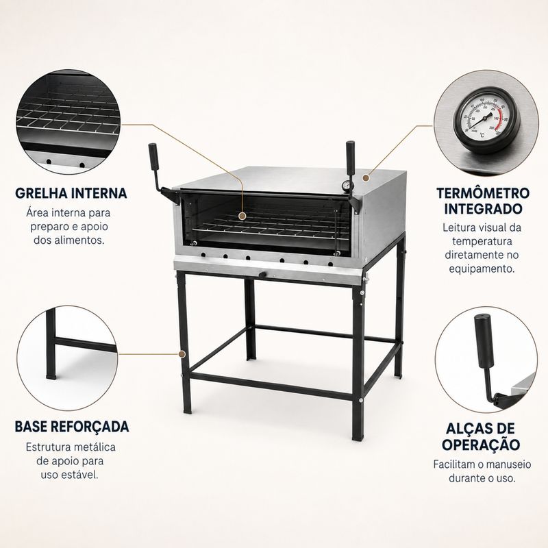 FORNO-LASTRO-GAS-GUILHOTINA-PRP900-G2-90X90CM-INOX---PROGAS