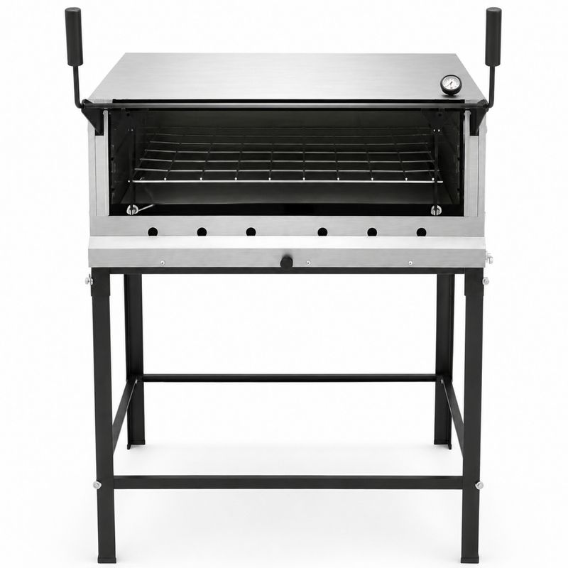 FORNO-LASTRO-GAS-GUILHOTINA-PRP900-G2-90X90CM-INOX---PROGAS