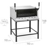 FORNO-LASTRO-GAS-GUILHOTINA-PRP900-G2-90X90CM-INOX---PROGAS