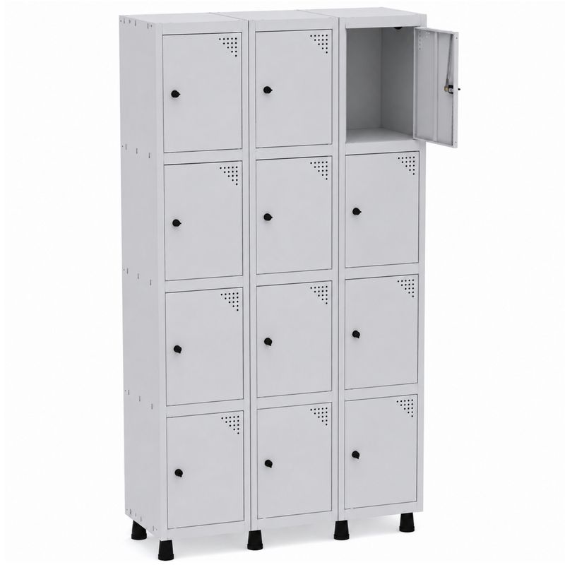 ROUPEIRO-DE-ACO-12-PORTAS-PEQUENOS-CINZA-TRANCA-CADEADO---PANDIN
