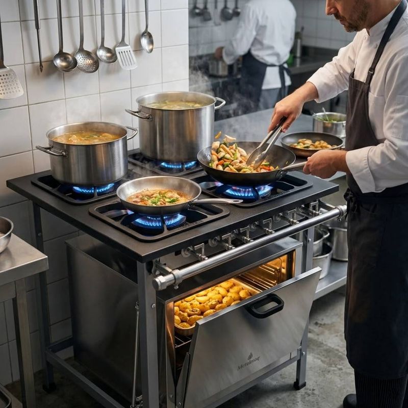 FOGAO-4-BOCAS-30X30CM-GAS-GLP-BAIXA-PRESSAO-PERFIL-65CM-COM-FORNO---METALMAQ